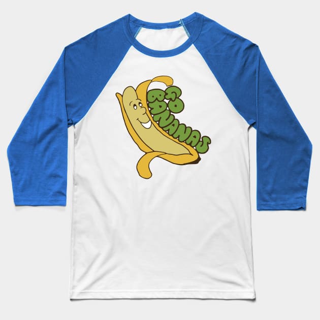 go bananas Baseball T-Shirt by trenda back